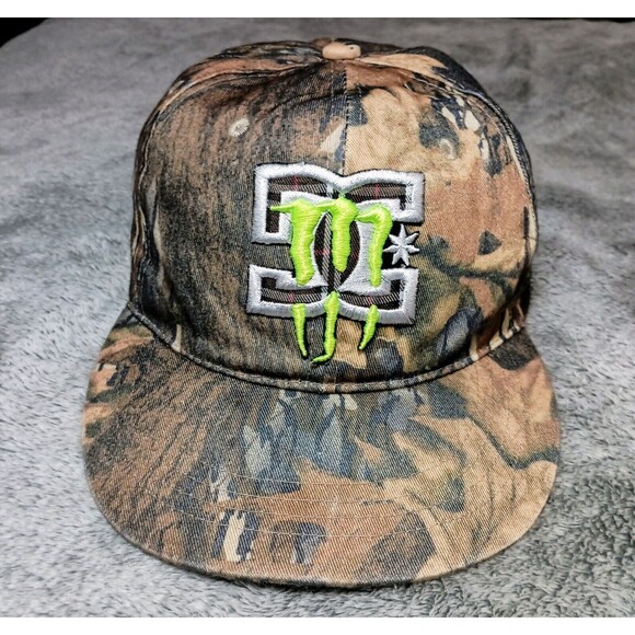 **Very Rare** Monster Energy Collab W/ DC Camo Collectors Hat Original Sportsman - Picture 5 of 15